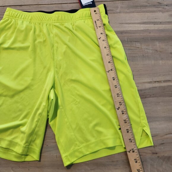 Reebok Shorts Comm Knit Athletic Training Acid Yellow IB1271 Mens‎ Small NEW NWT - Picture 13 of 13